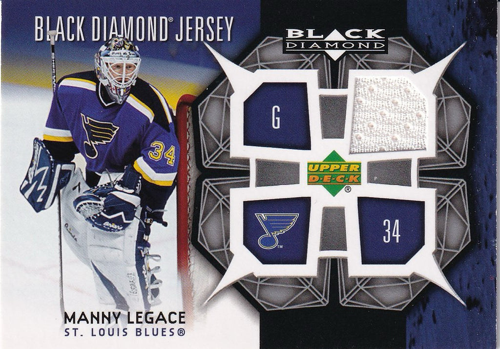 2007-08 Upper Deck Black Diamond Hockey Jerseys #BDJ-ML St. Louis Blues, Manny Legace