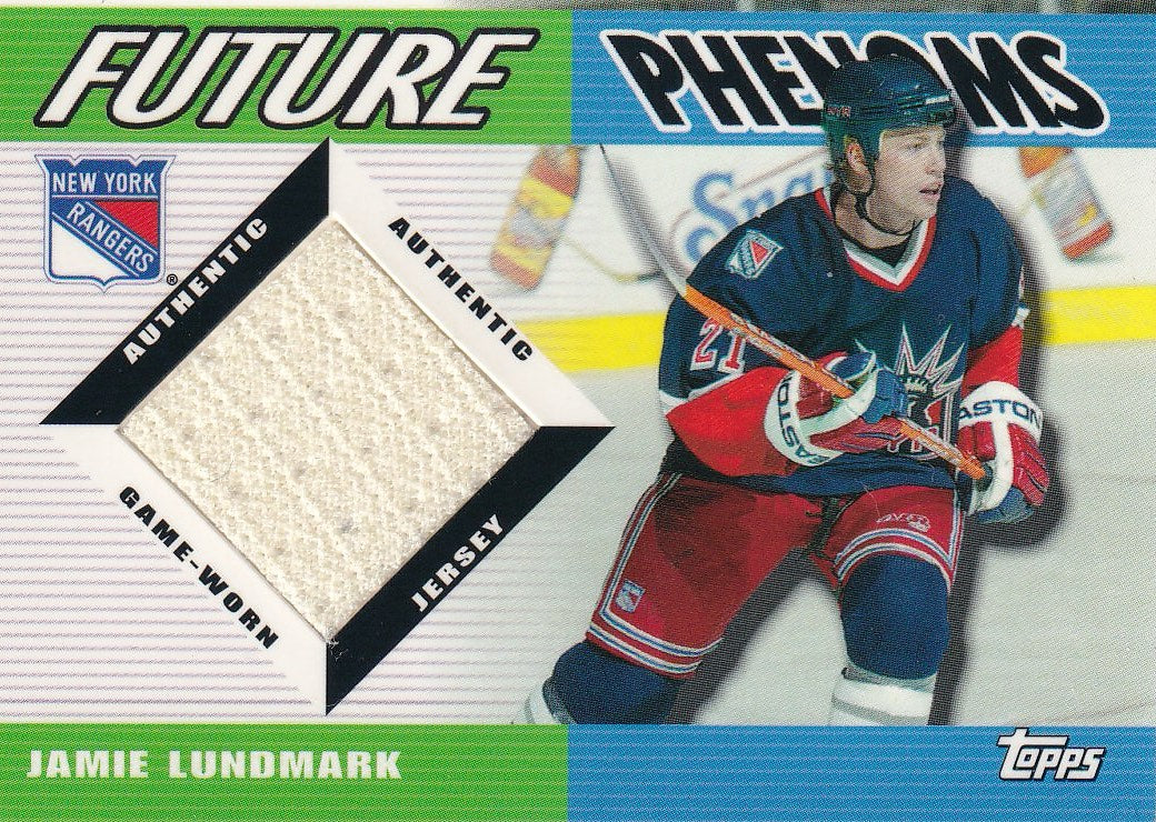 2003-04 Topps Traded & Rookies Hockey Future Phenoms #FP-JLU New York Rangers (Jamie Lundmark)
