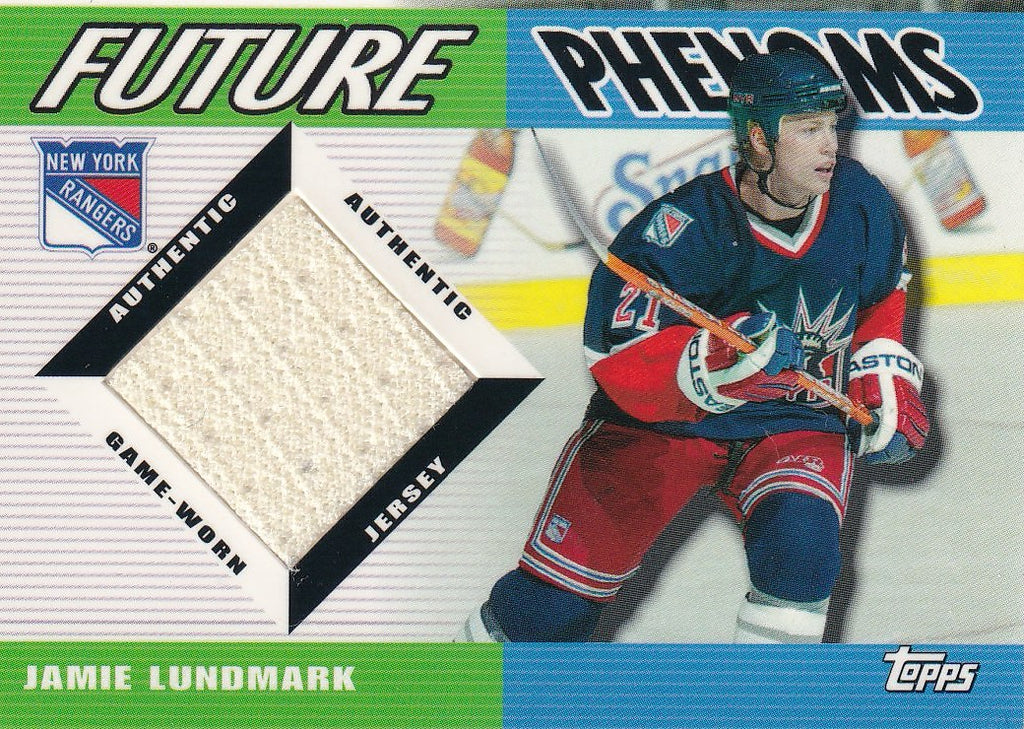2003-04 Topps Traded & Rookies Hockey Future Phenoms #FP-JLU New York Rangers (Jamie Lundmark)