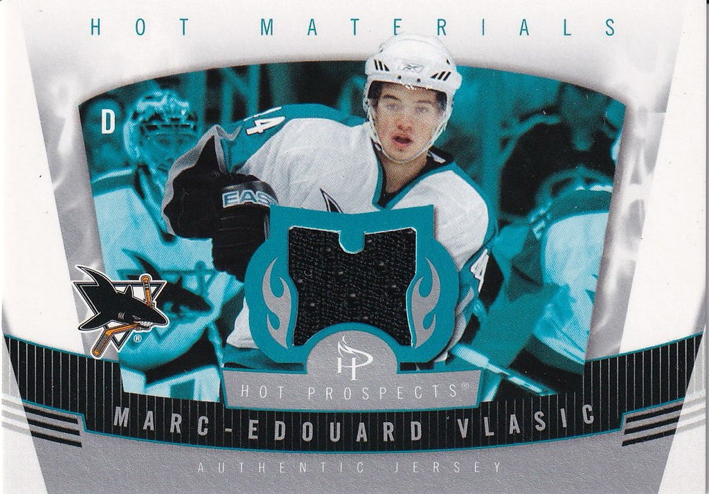 2006-07 Fleer Hot Prospects Hockey Hot Materials #HM-MV San Jose Sharks (Marc-Edouard Vlasic)