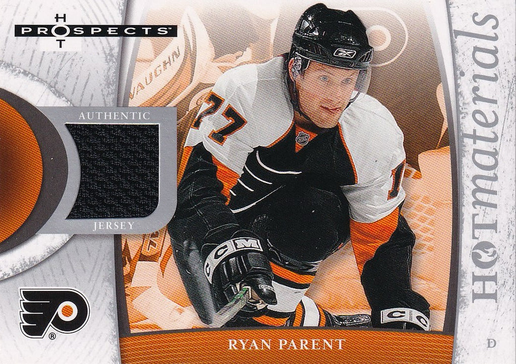 2007-08 Fleer Hot Prospects Hockey Hot Materials #HM-RP Philadelphia Flyers (Ryan Parent)