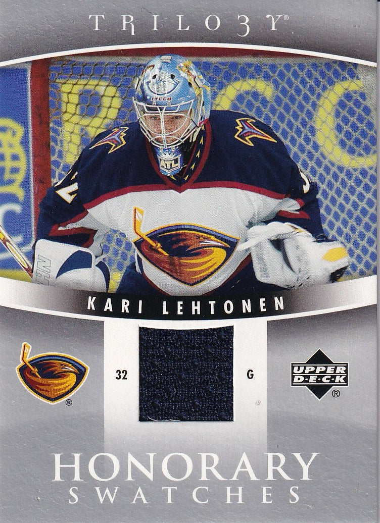 2006-07 Upper Deck Trilogy Hockey Honorary Swatches #HS-KL Atlanta Thrashers, Kari Lehtonen