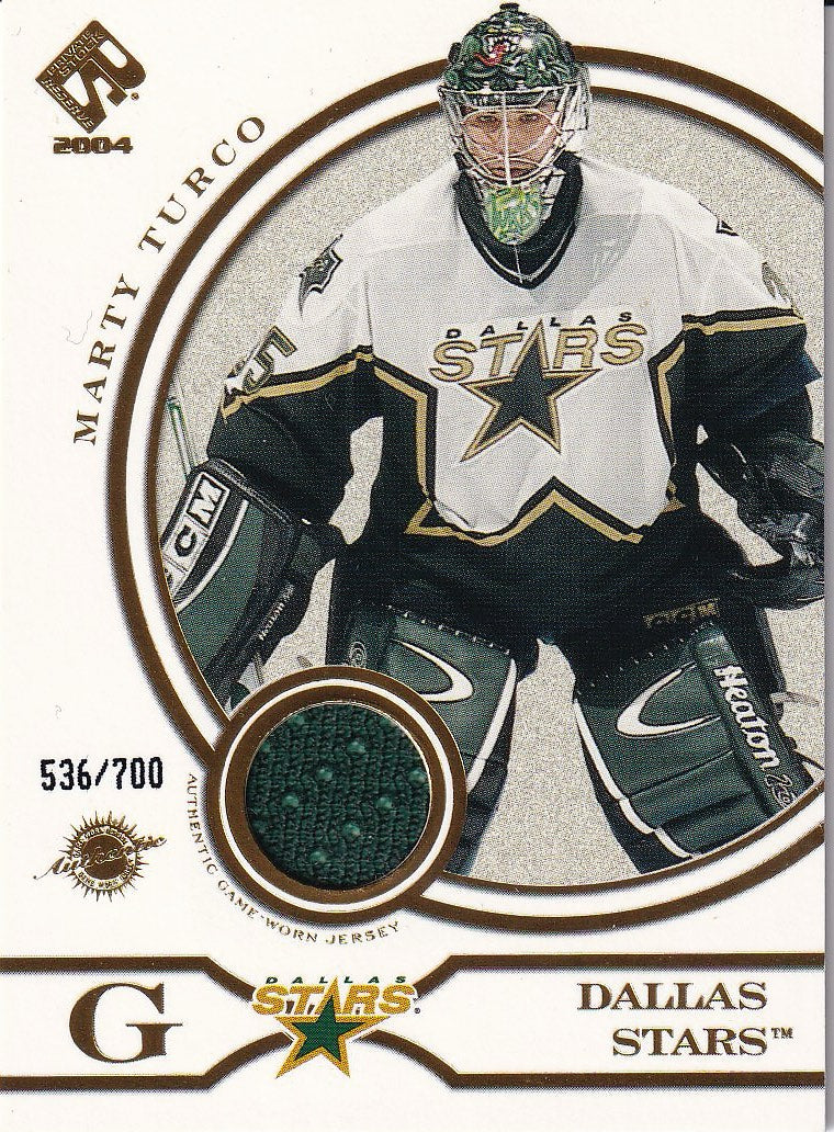 2003-04 Pacific Private Stock Reserve Hockey #/700 #164 Dallas Stars, Marty Turco