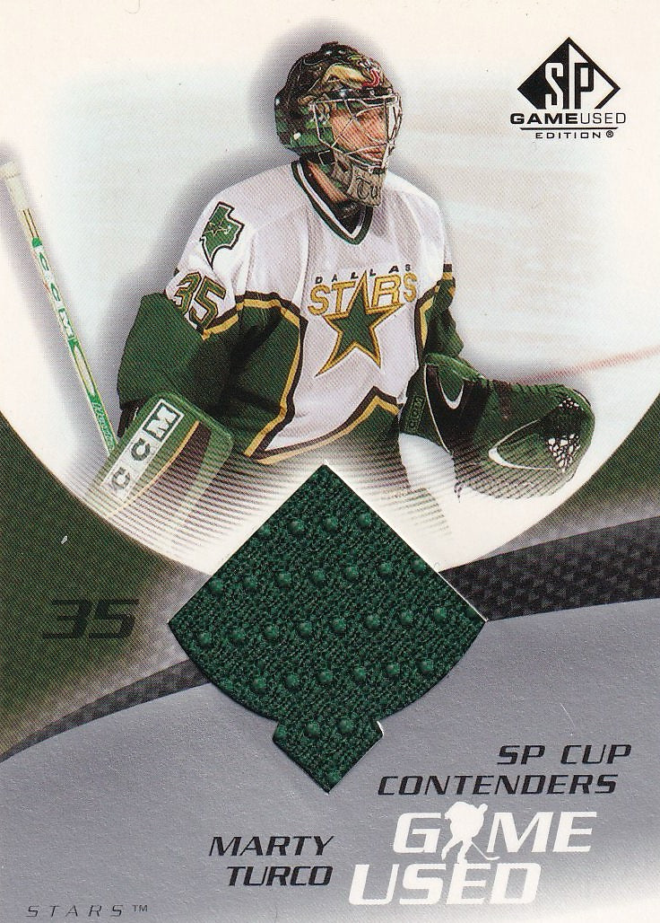 2003-04 SP Game Used Hockey #119 Dallas Stars, Marty Turco
