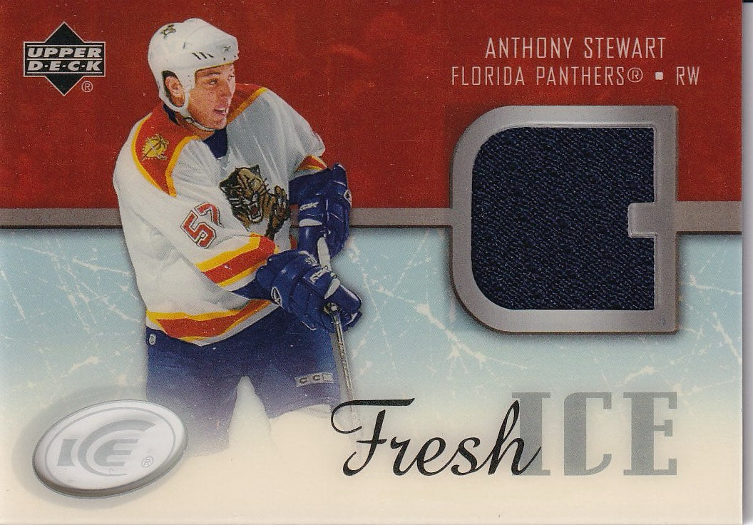 2005-06 Upper Deck Ice Hockey Fresh Ice Glass #FI-AS Florida Panthers (Anthony Stewart)