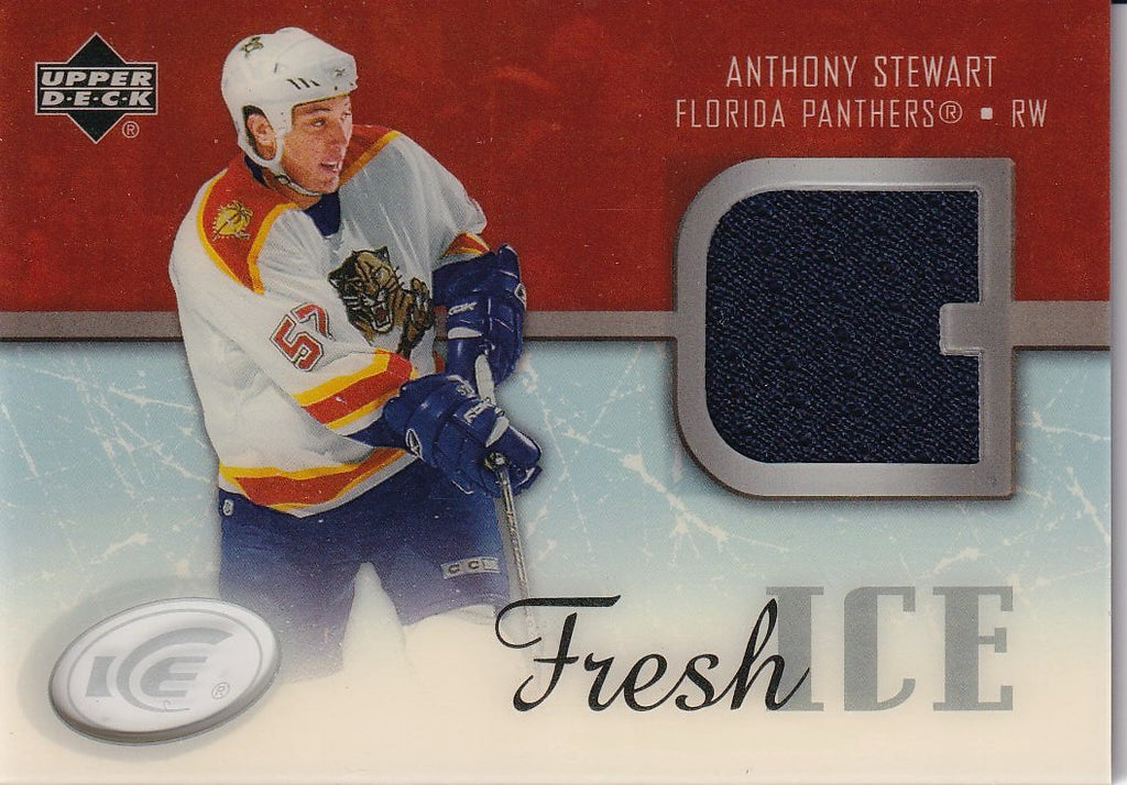 2005-06 Upper Deck Ice Hockey Fresh Ice Glass #FI-AS Florida Panthers (Anthony Stewart)