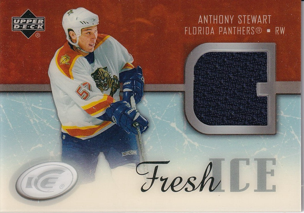 2005-06 Upper Deck Ice Hockey Fresh Ice Glass #FI-AS Florida Panthers (Anthony Stewart)