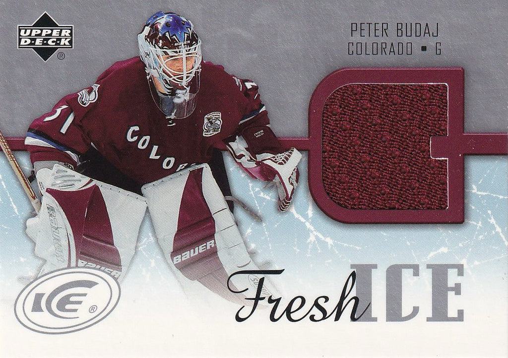 2005-06 Upper Deck Ice Hockey Fresh Ice #FI-BU Colorado Avalanche (Peter Budaj)
