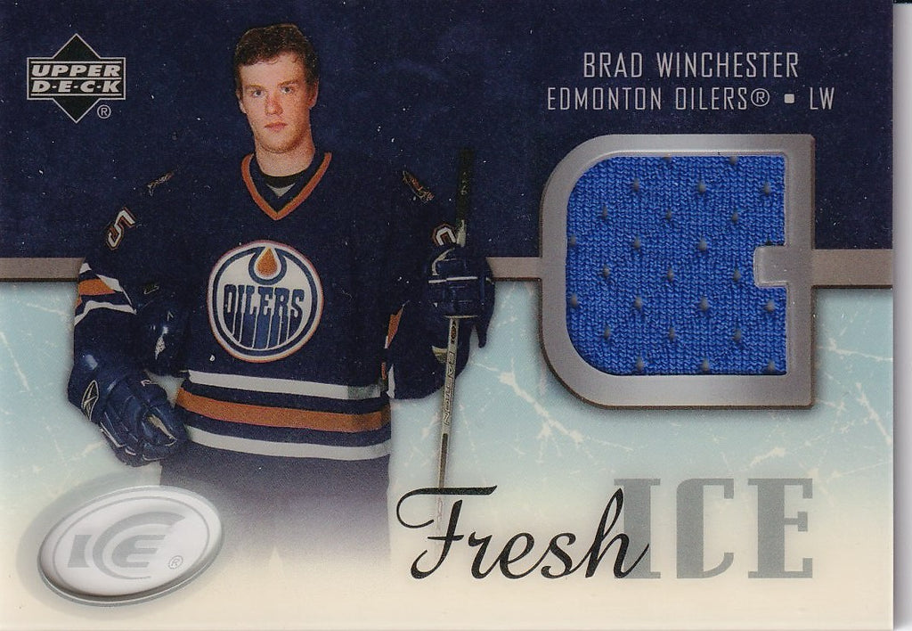 2005-06 Upper Deck Ice Hockey Fresh Ice Glass #FI-BW Edmonton Oilers (Brad Winchester)