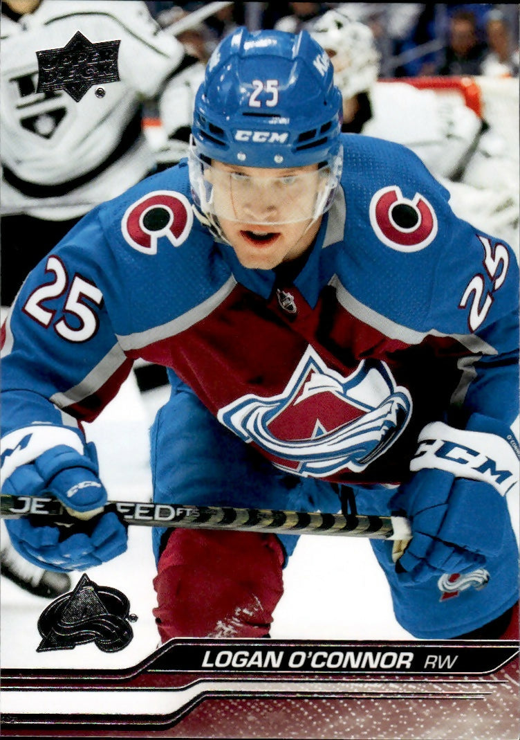 2023-24 Upper Deck Series 2 Hockey - Base #293 Logan O'Connor - Colorado Avalanche