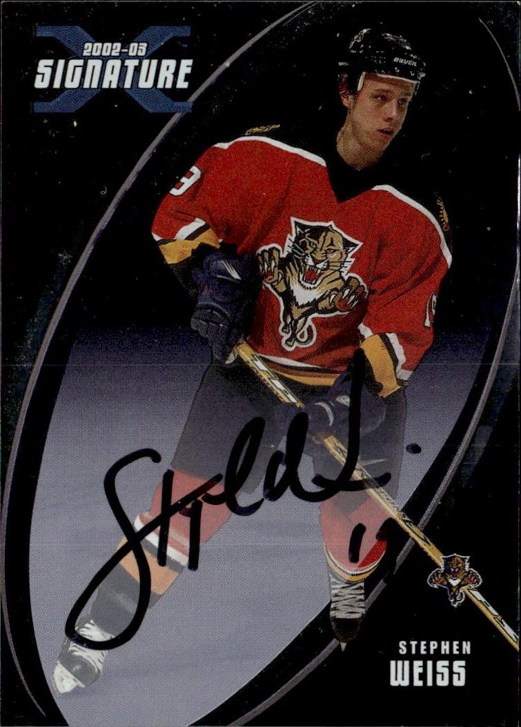2002-03 Be a Player Signature Series Hockey Autographs #156 Florida Panthers (Stephen Weiss)