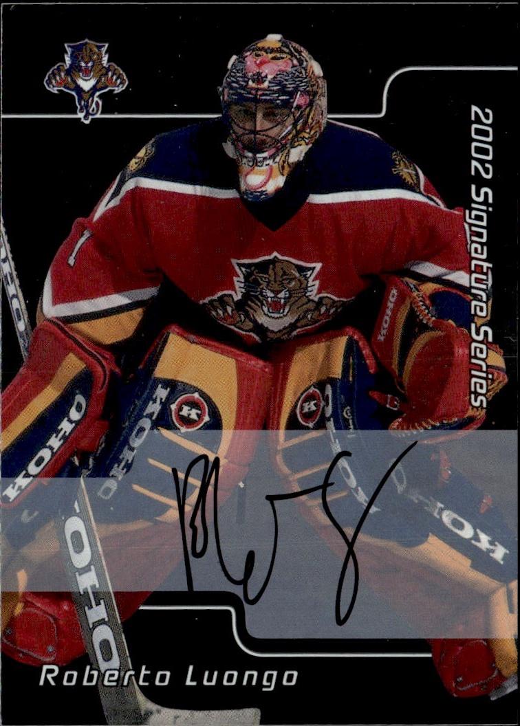 2001-02 Be a Player Signature Series Hockey Autographs #012 Florida Panthers (Roberto Luongo)