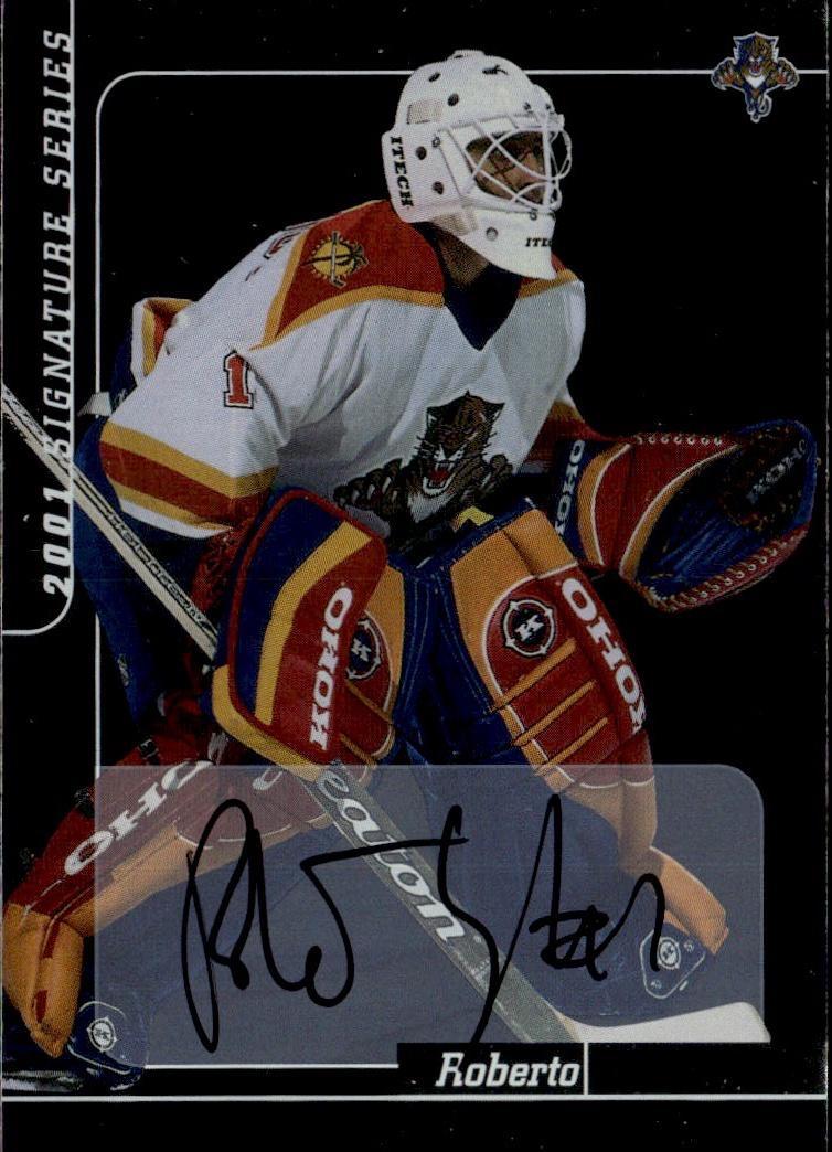 2000-01 Be a Player Signature Series Hockey Autographs Gold #204 Florida Panthers (Roberto Luongo)