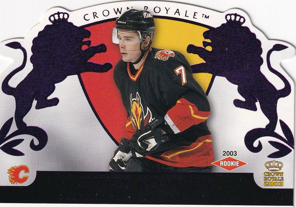 2002-03 Pacific Crown Royale Hockey Rookie #/2299 #106 Calgary Flames, Chuck Kobasew