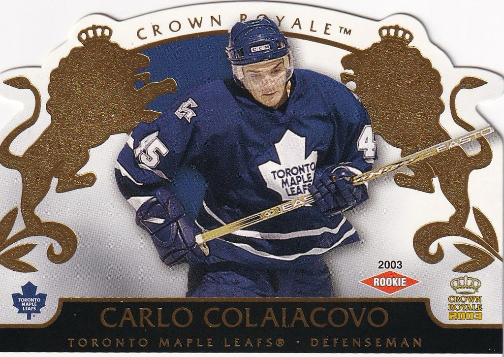 2002-03 Pacific Crown Royale Hockey Rookie #/2299 #138 Toronto Maple Leafs, Carlo Colaiacovo