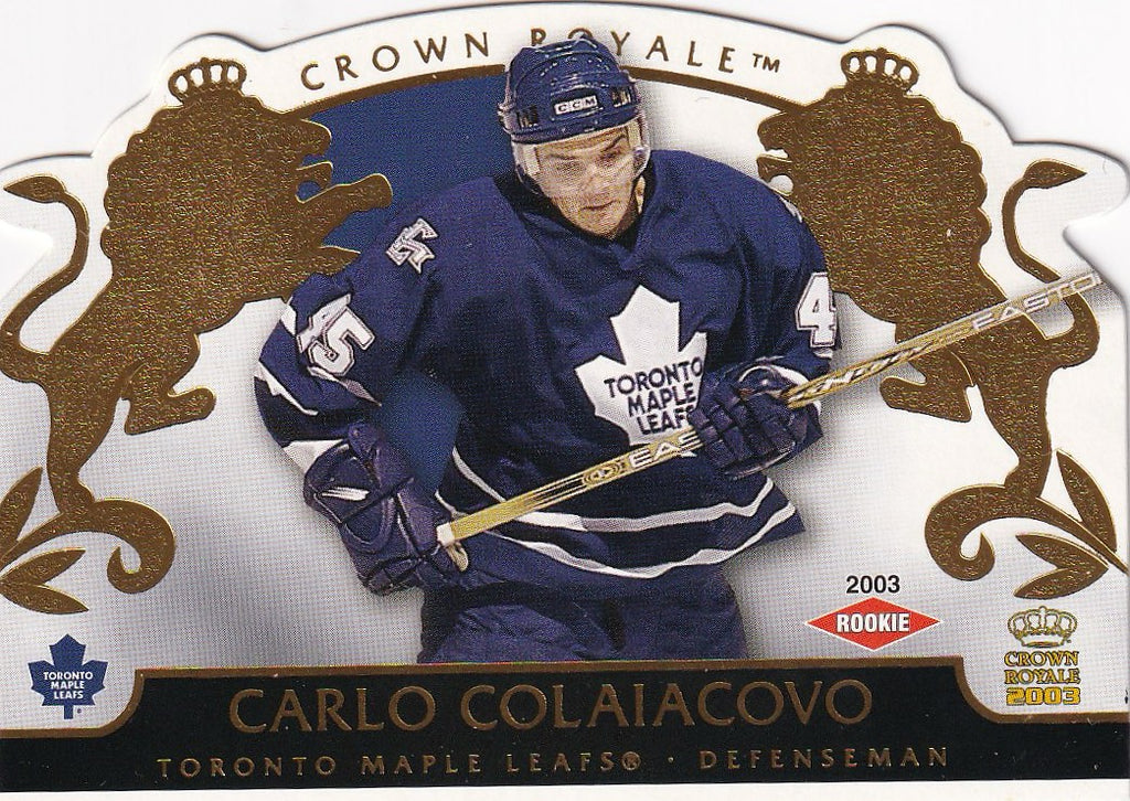 2002-03 Pacific Crown Royale Hockey Rookie #/2299 #138 Toronto Maple Leafs, Carlo Colaiacovo