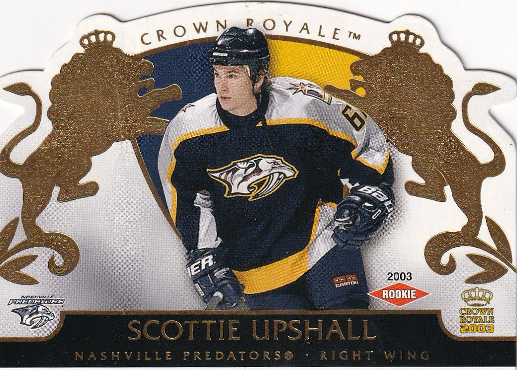 2002-03 Pacific Crown Royale Hockey Rookie #/2299 #125 Nashville Predators, Scottie Upshall
