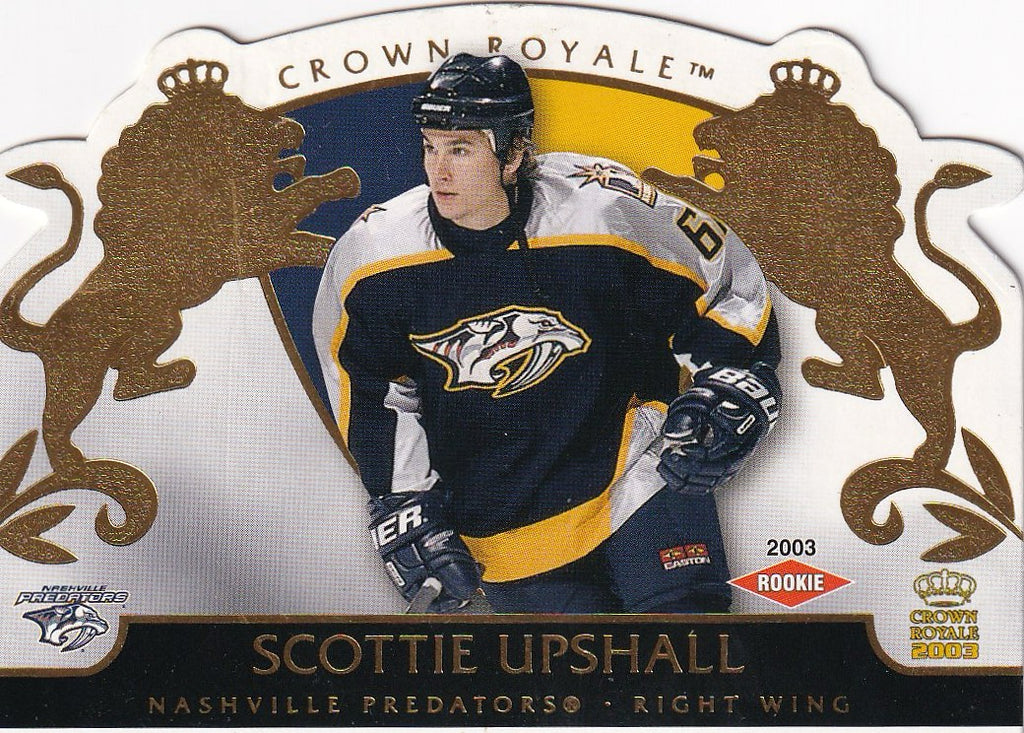 2002-03 Pacific Crown Royale Hockey Rookie #/2299 #125 Nashville Predators, Scottie Upshall