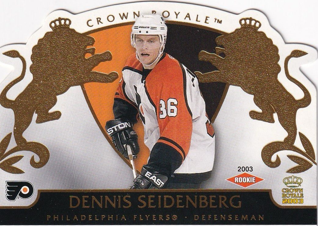 2002-03 Pacific Crown Royale Hockey Rookie #/2299 #129 Philadelphia Flyers, Dennis Seidenberg