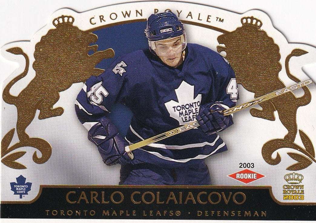 2002-03 Pacific Crown Royale Hockey Rookie #/2299 #138 Toronto Maple Leafs, Carlo Colaiacovo