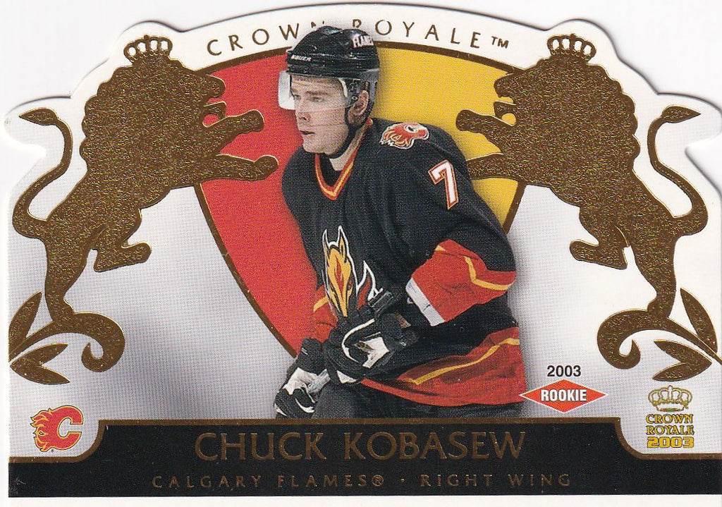 2002-03 Pacific Crown Royale Hockey Rookie #/2299 #106 Calgary Flames, Chuck Kobasew