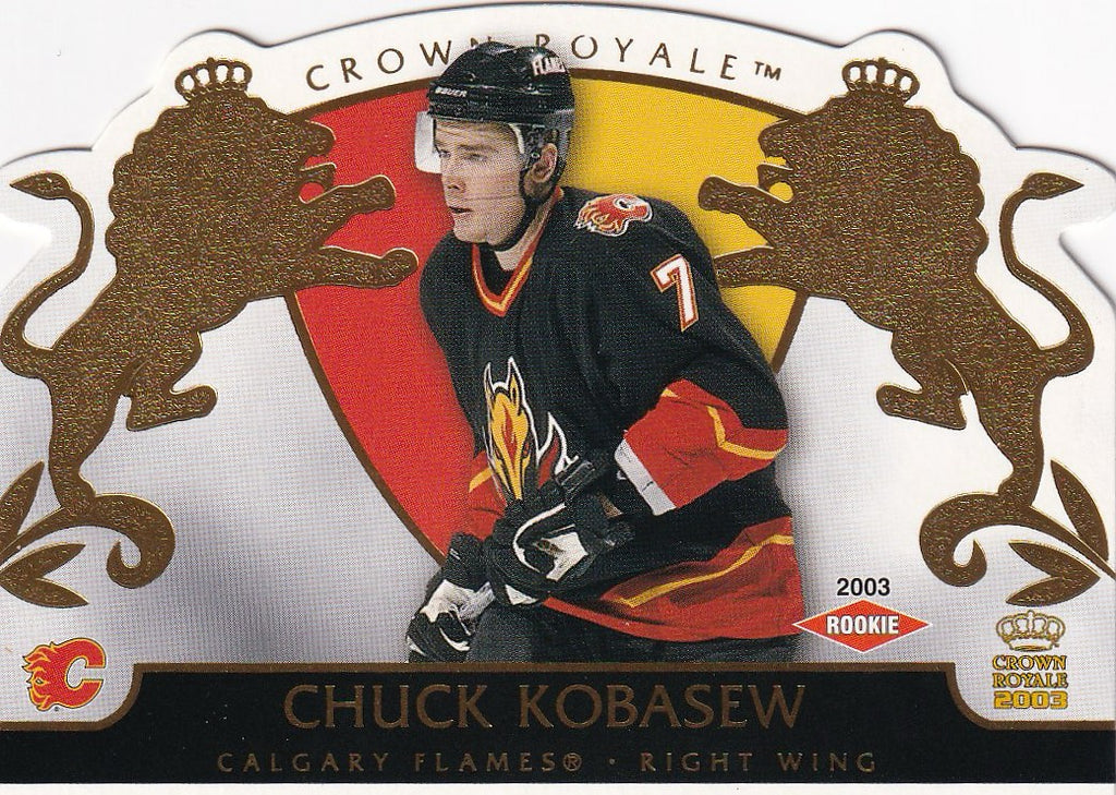 2002-03 Pacific Crown Royale Hockey Rookie #/2299 #106 Calgary Flames, Chuck Kobasew