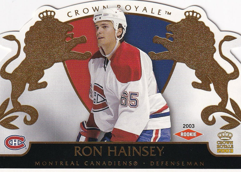 2002-03 Pacific Crown Royale Hockey Rookie #/2299 #123 Montreal Canadiens, Ron Hainsey
