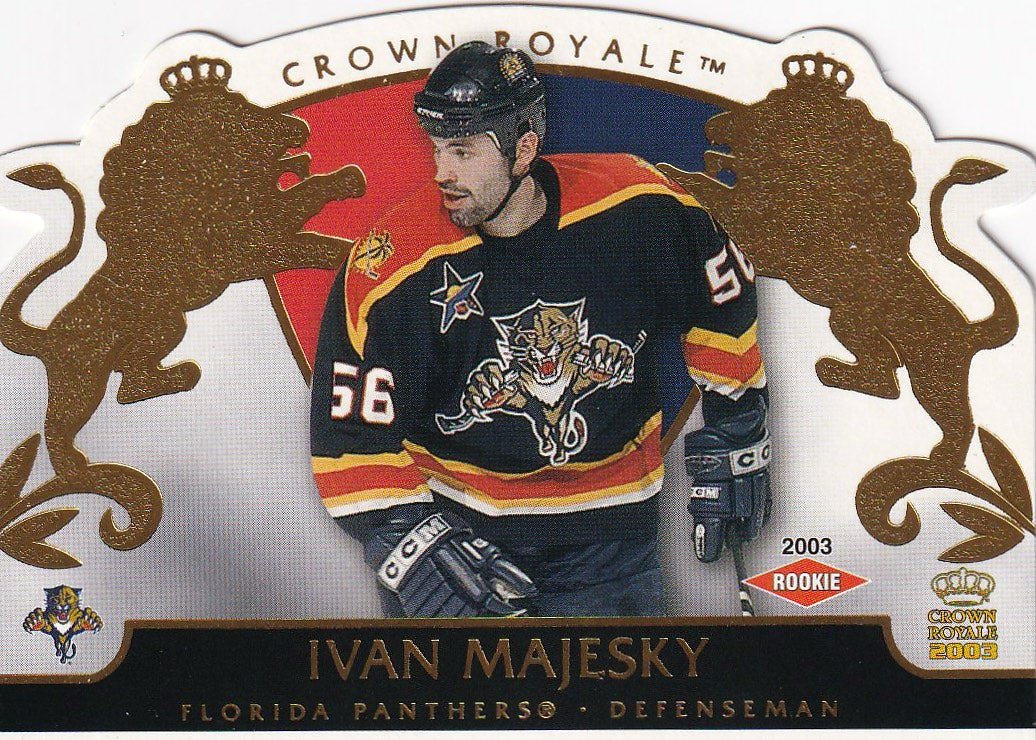 2002-03 Pacific Crown Royale Hockey Rookie #/2299 #116 Florida Panthers (Ivan Majesky)