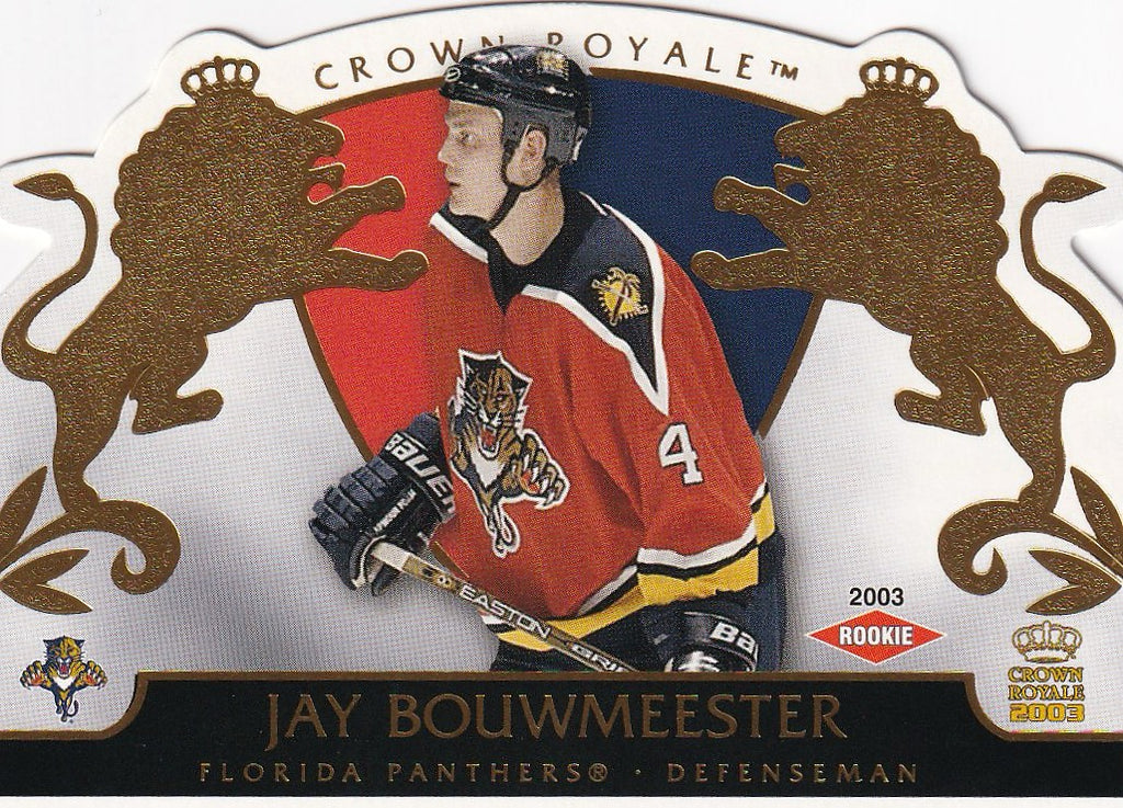 2002-03 Pacific Crown Royale Hockey Rookie #/2299 #115 Florida Panthers (Jay Bouwmeester)