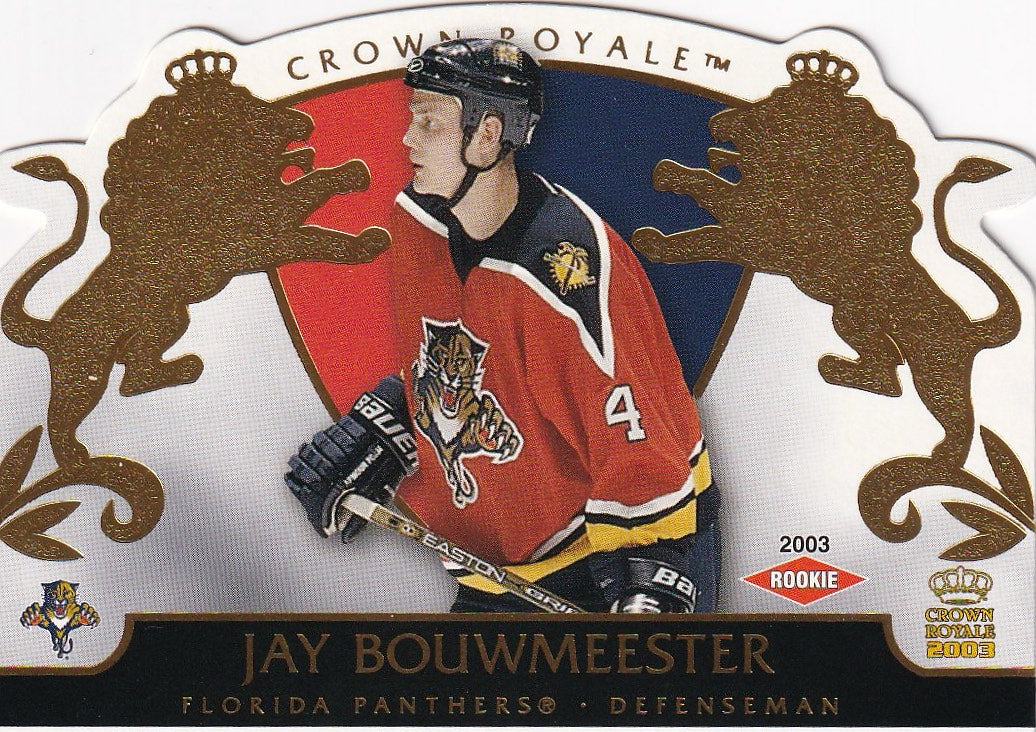 2002-03 Pacific Crown Royale Hockey Rookie #/2299 #115 Florida Panthers (Jay Bouwmeester)