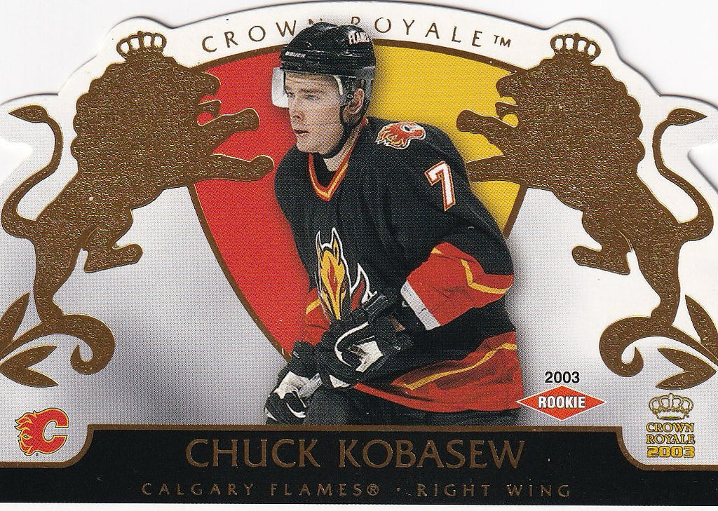 2002-03 Pacific Crown Royale Hockey Rookie #/2299 #106 Calgary Flames (Chuck Kobasew)