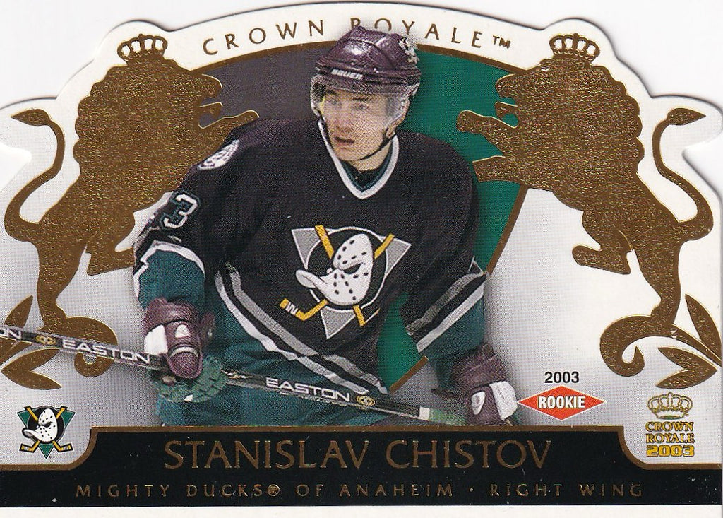 2002-03 Pacific Crown Royale Hockey Rookie #/2299 #101 Anaheim Mighty Ducks (Stanislav Chistov)