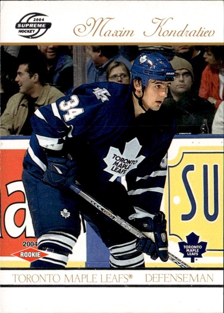 2003-04 Pacific Supreme Hockey Rookie #/775 #138 Toronto Maple Leafs (Maxim Kondratiev)