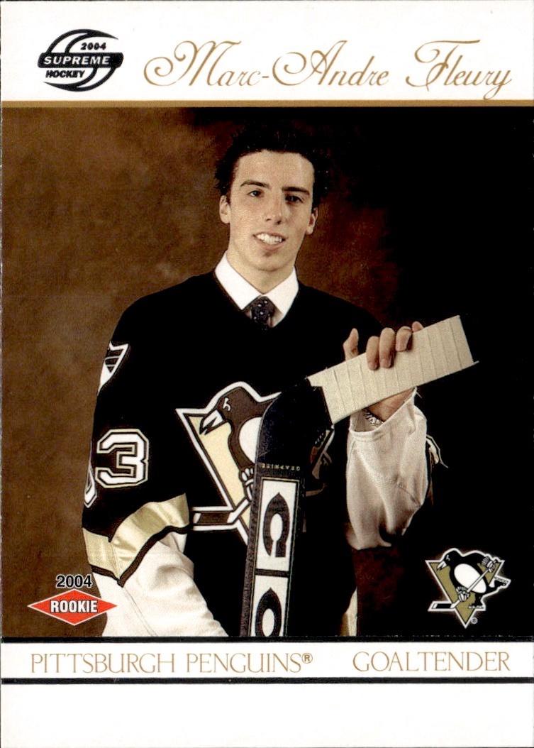 2003-04 Pacific Supreme - Retail Hockey Rookie #133 Pittsburgh Penguins (Marc-Andre Fleury)