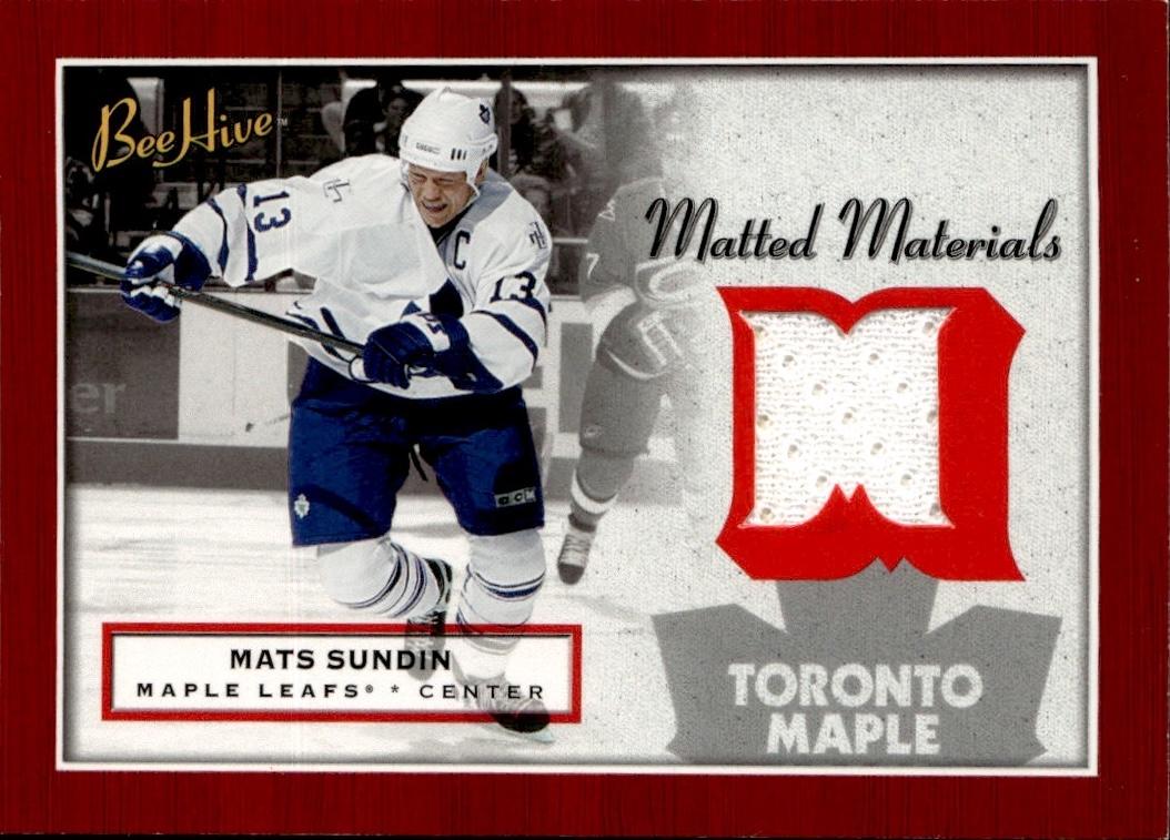 2005-06 Upper Deck Beehive Hockey Matted Materials #MM-MS Toronto Maple Leafs (Mats Sundin)