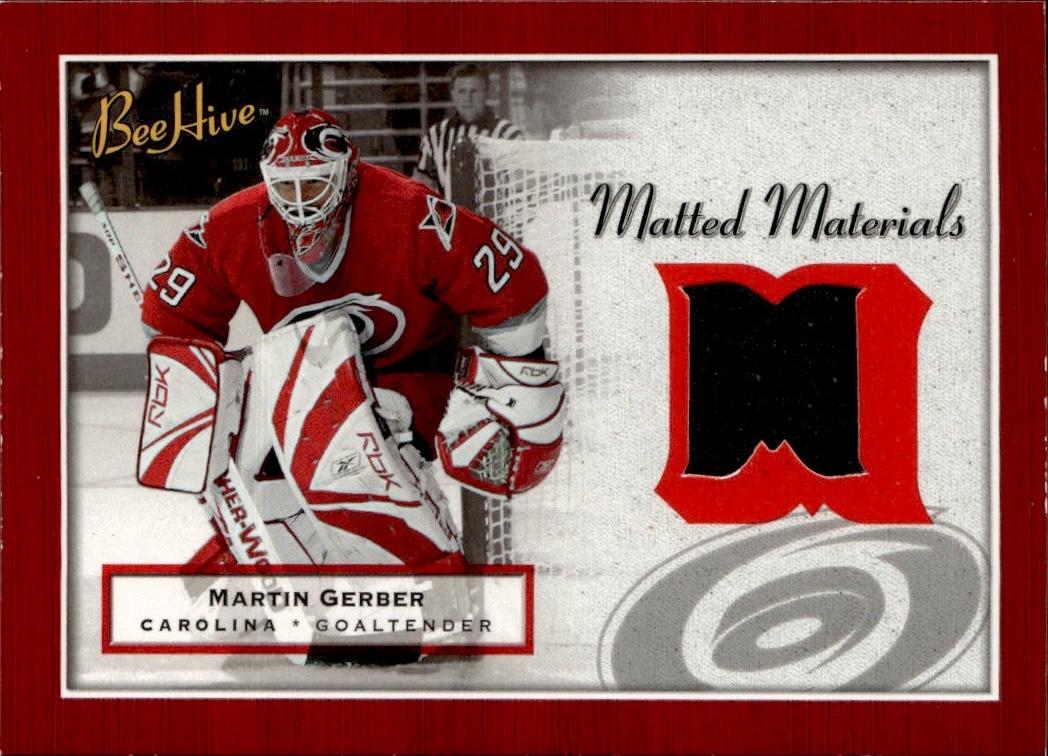 2005-06 Upper Deck Beehive Hockey Matted Materials #MM-MG Carolina Hurricanes (Martin Gerber)