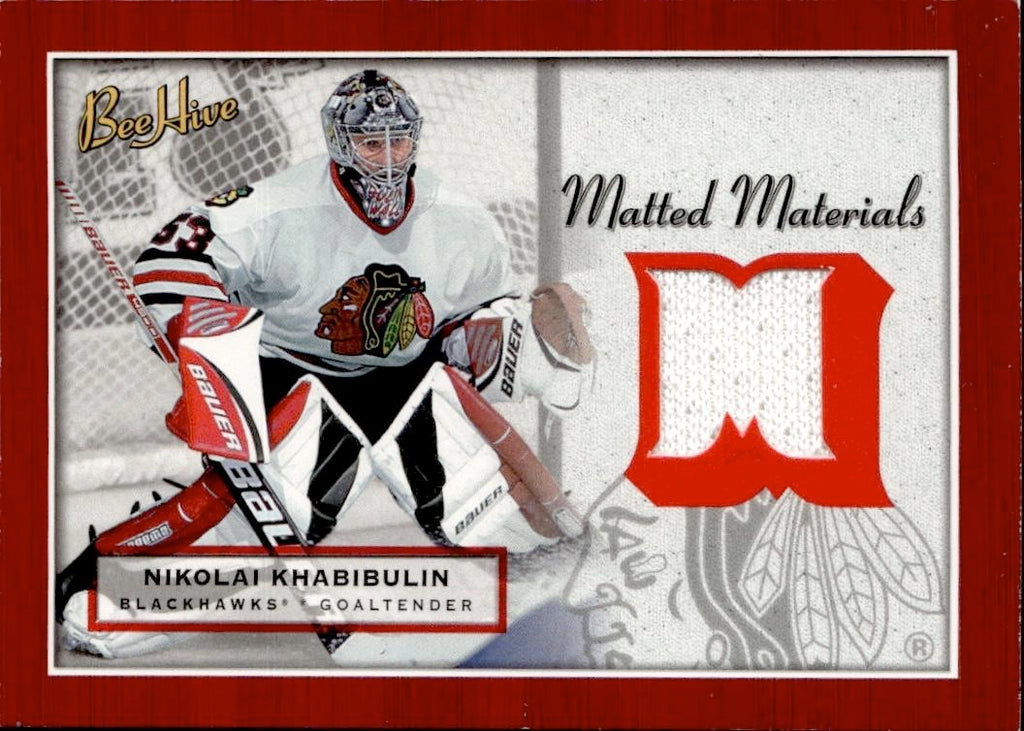 2005-06 Upper Deck Beehive Hockey Matted Materials #MM-NK Chicago Blackhawks (Nikolai Khabibulin)
