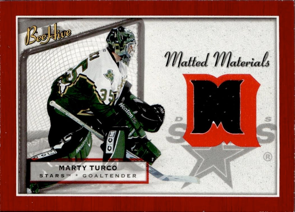2005-06 Upper Deck Beehive Hockey Matted Materials #MM-MT Dallas Stars (Marty Turco)