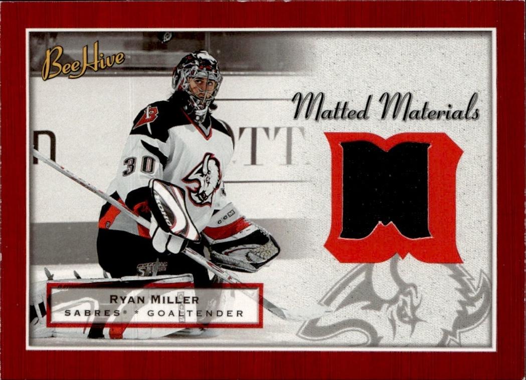 2005-06 Upper Deck Beehive Hockey Matted Materials #MM-RM Buffalo Sabres (Ryan Miller)