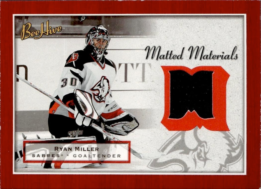 2005-06 Upper Deck Beehive Hockey Matted Materials #MM-RM Buffalo Sabres (Ryan Miller)