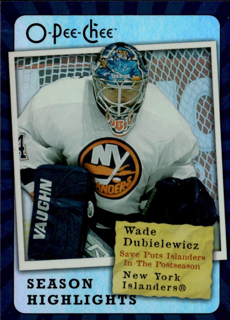 2007-08 O-Pee-Chee Hockey Pee-Chee - Season Highlights #SH14 New York Islanders (Wade Dubielewicz)