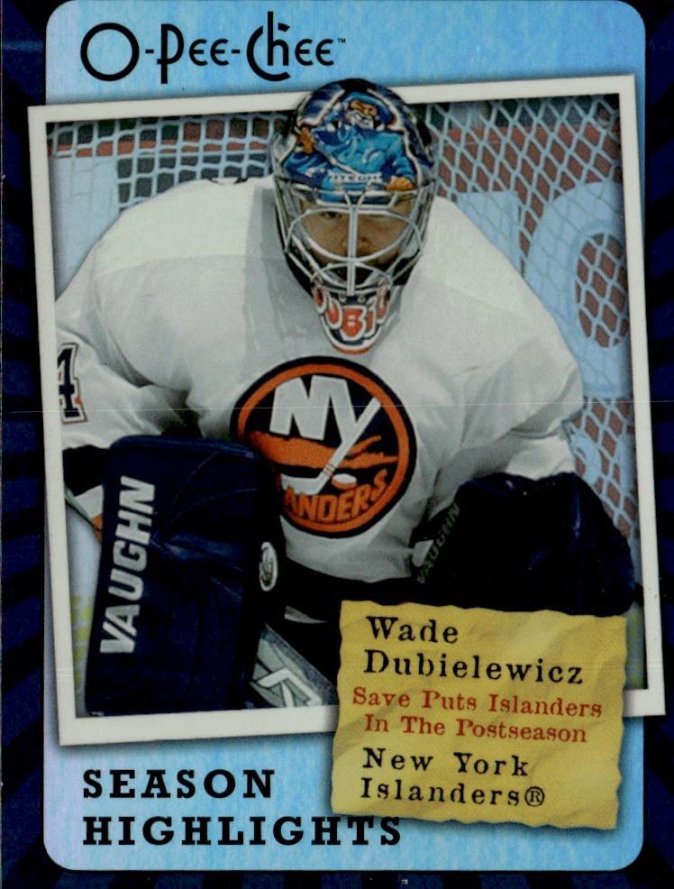 2007-08 O-Pee-Chee Hockey Pee-Chee - Season Highlights #SH14 New York Islanders (Wade Dubielewicz)