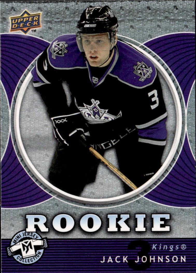 2007-08 Upper Deck Mini Jersey Hockey Rookie #121 Los Angeles Kings (Jack Johnson)