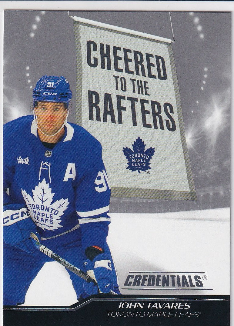2024-25 Upper Deck Credentials Hockey Cheered to the Rafters #CR-JT Toronto Maple Leafs, John Tavares