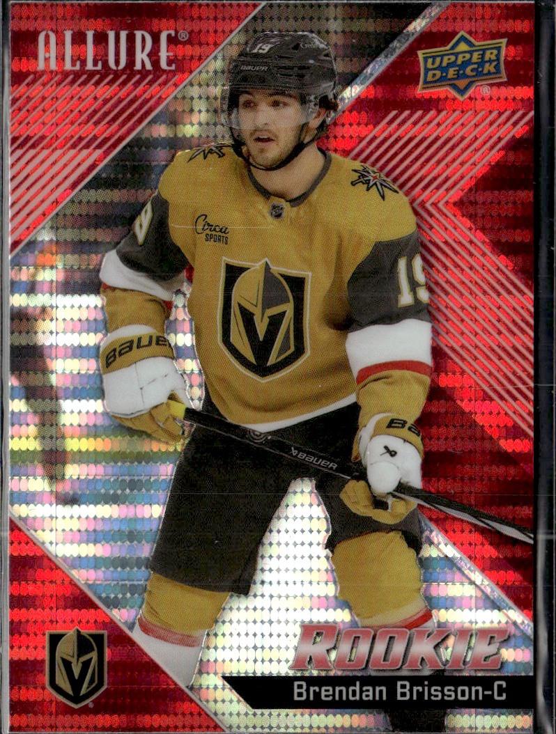 2024-25 Upper Deck Allure Hockey Red Rainbow #107 Vegas Golden Knights (Brendan Brisson)