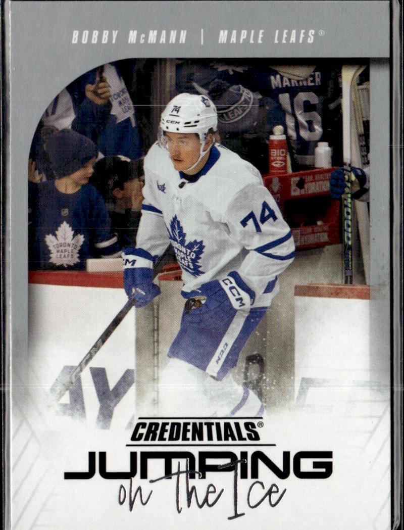 2024-25 Upper Deck Credentials Hockey Jumping on the Ice #JI-BM Toronto Maple Leafs (Bobby McMann)