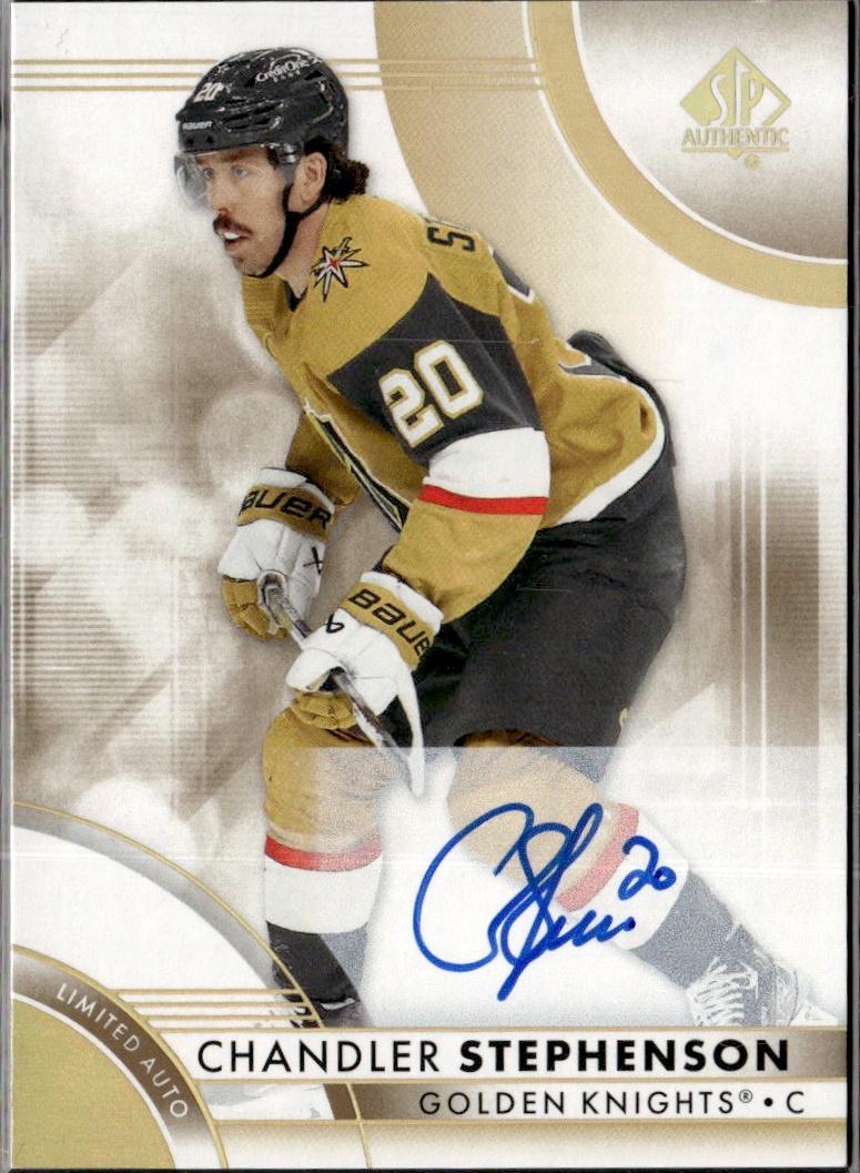 2023-24 SP Authentic Hockey Limited Auto #61 Vegas Golden Knights, Chandler Stephenson