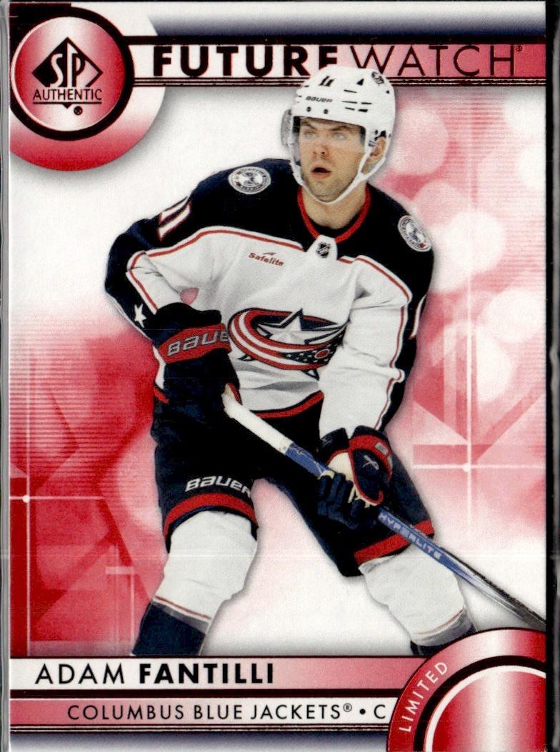 2023-24 SP Authentic Hockey Limited Red #106 Columbus Blue Jackets, Adam Fantilli