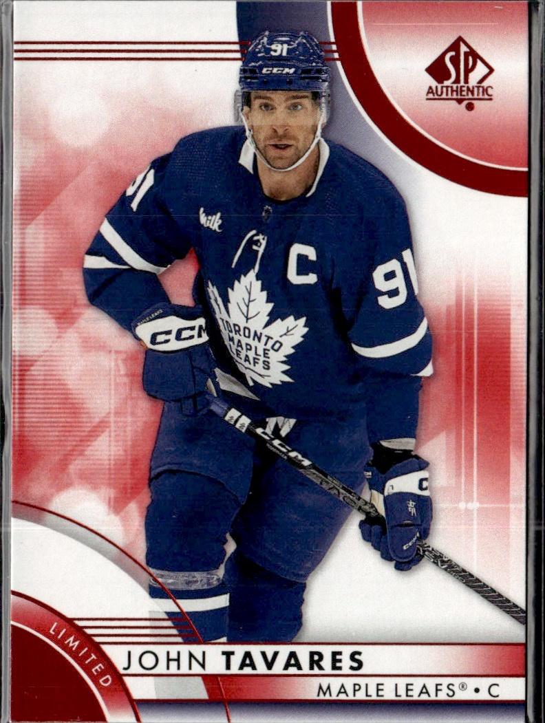 2023-24 SP Authentic Hockey Limited Red #8 Toronto Maple Leafs, John Tavares