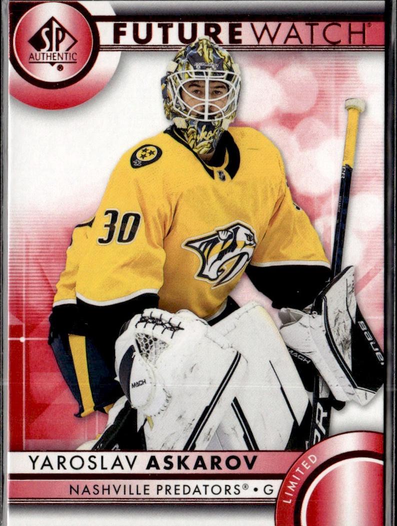 2023-24 SP Authentic Hockey Limited Red #116 Nashville Predators, Yaroslav Askarov
